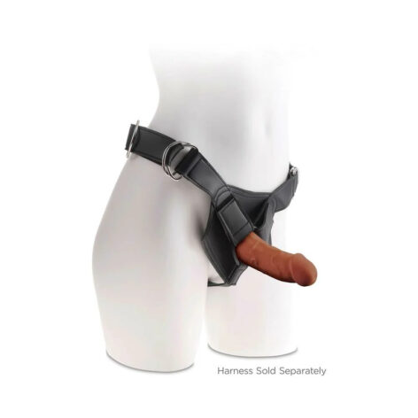 King Cock Plus 6in Triple Density Dildo w/Suction Cup Brown