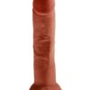 King Cock Plus 8in Triple Density Dildo Brown