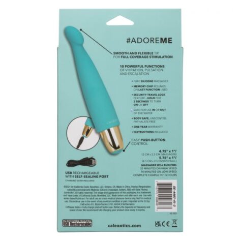 Slay #AdoreMe Bullet Vibrator Teal, CalExotics