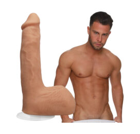 Seth Gamble Dildo 8in w/Balls Vanilla, Doc Johnson