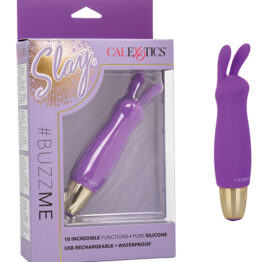 Slay #BuzzMe Rabbit Vibrator Purple, CalExotics