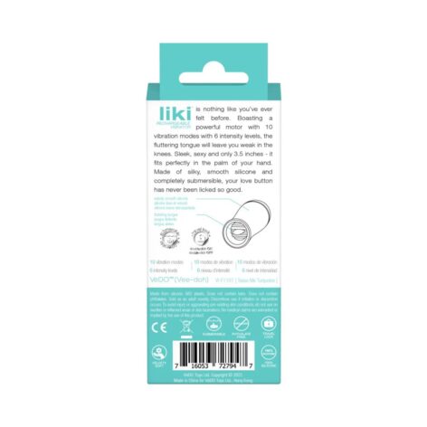 VeDO Liki Rechargeable Flicker Vibrator Turquoise
