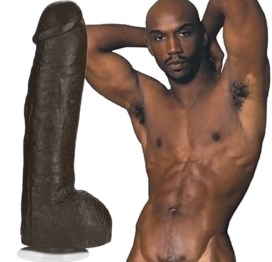 BAM Dildo 13in w/Balls Chocolate, Doc Johnson BAM Dildo 13in w/Balls Chocolate, Doc Johnson