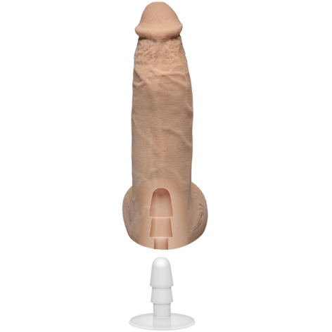 Brysen Dildo 7.5in w/Balls Vanilla, Doc Johnson