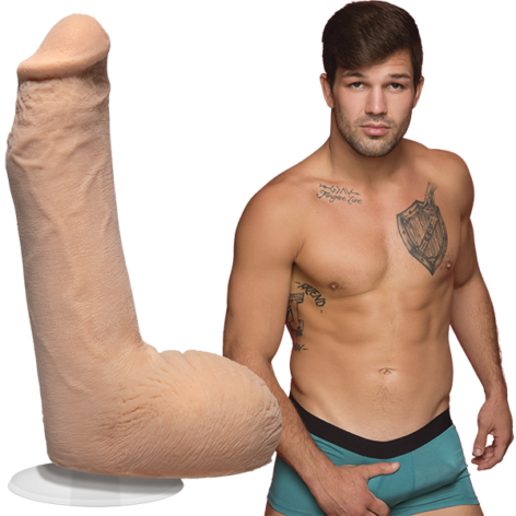 Brysen Dildo 7.5in w/Balls Vanilla, Doc Johnson