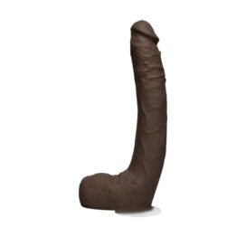 Jax Slayher Dildo 10in w/Balls Chocolate, Doc Johnson Jax Slayher Dildo 10in w/Balls Chocolate, Doc Johnson