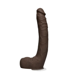 Jax Slayher Dildo 10in w/Balls Chocolate, Doc Johnson