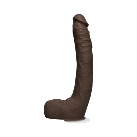 Jax Slayher Dildo 10in w/Balls Chocolate, Doc Johnson