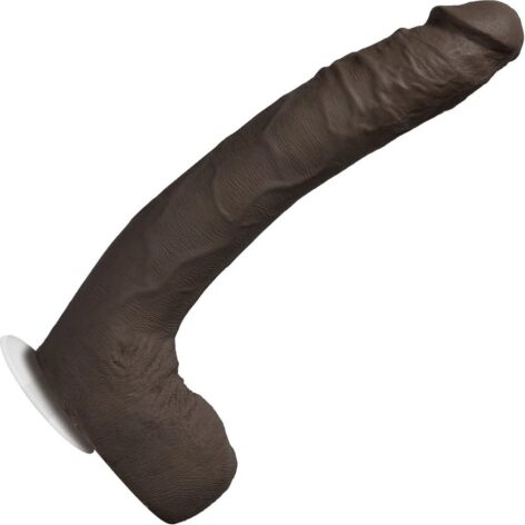 Jax Slayher Dildo 10in w/Balls Chocolate UltraSkyn