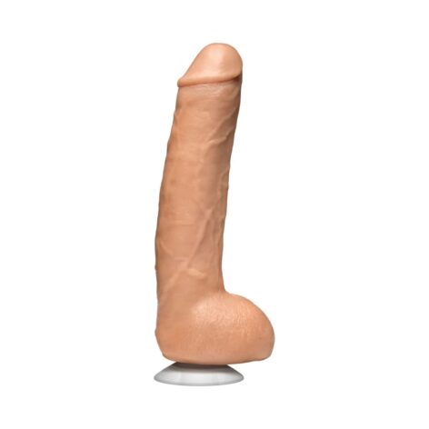 John Holmes Realistic Cock 12" w/Balls Vanilla, Doc Johnson