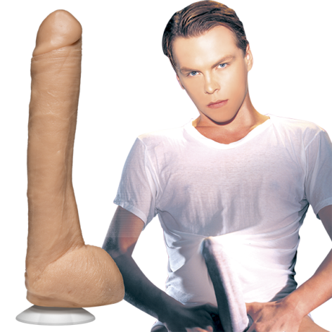 Kevin Dean Dildo 12in w/Balls Vanilla, Doc Johnson