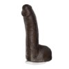 Mr. Marcus Dildo 9in w/Balls Chocolate Black, Doc Johnson