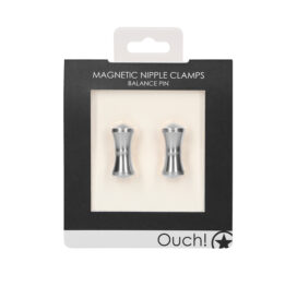 Ouch Magnetic Nipple Clamps Balance Pin Silver