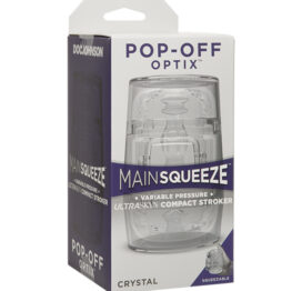 Pop-Off Optix Main Squeeze Stroker Crystal Clear