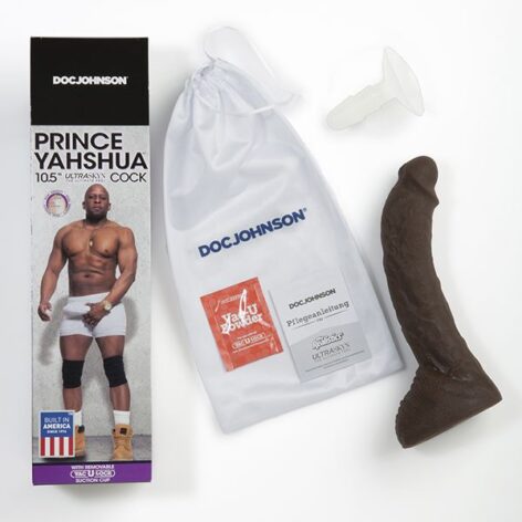 Prince Yahshua Dildo 10.5in w/Balls Chocolate