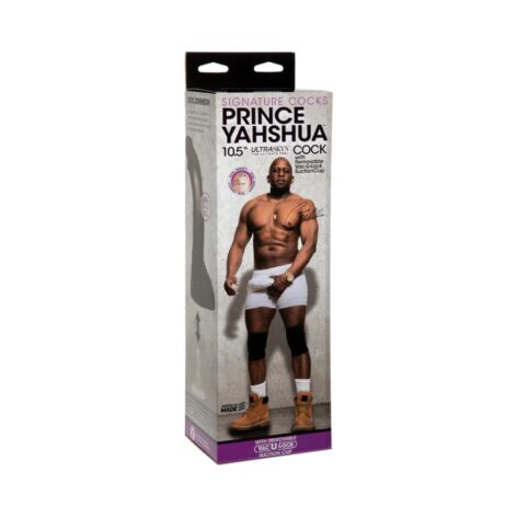 Prince Yahshua Dildo 10.5in w/Balls Chocolate, Doc Johnson