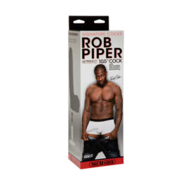 Rob Piper Dildo 10.5in w/Balls Chocolate Black, Doc Johnson