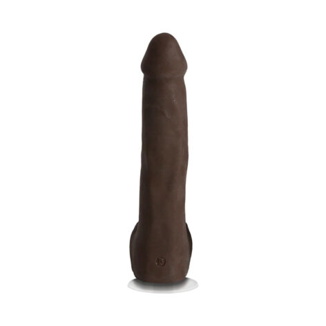 Rob Piper Dildo 10.5in w/Balls Chocolate Black, Doc Johnson