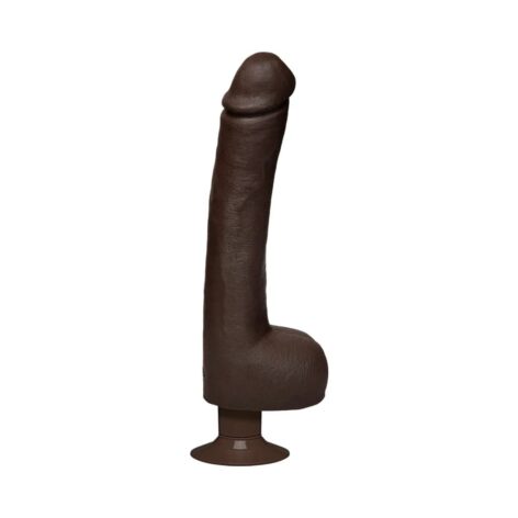 Safaree Dildo 12in Anaconda w/Balls Black, Doc Johnson