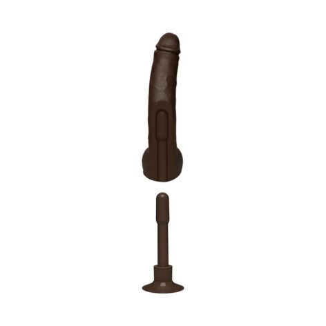 Safaree Dildo 12in Anaconda w/Balls Black, Doc Johnson