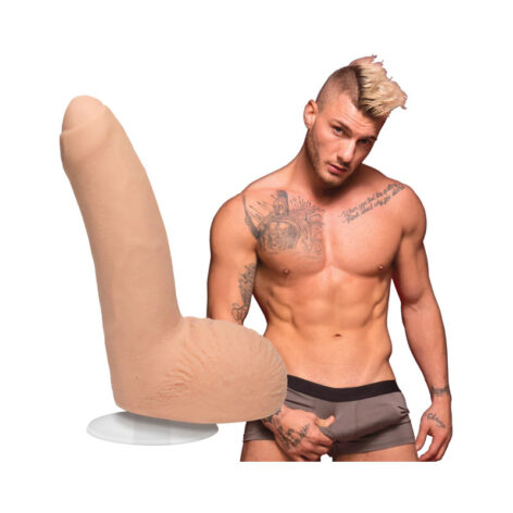 William Seed Dildo 8" Uncut w/Balls Vanilla, Doc Johnson