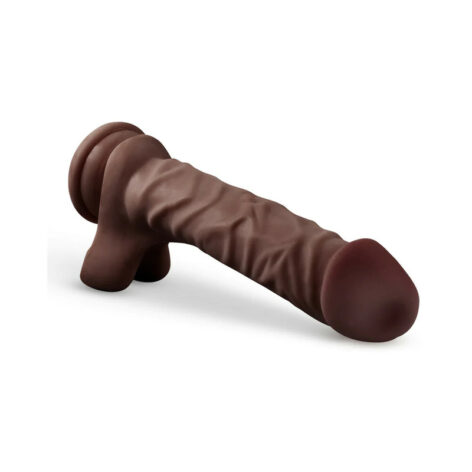 DJ Dildo Loverboy 9in w/Balls Chocolate, Blush