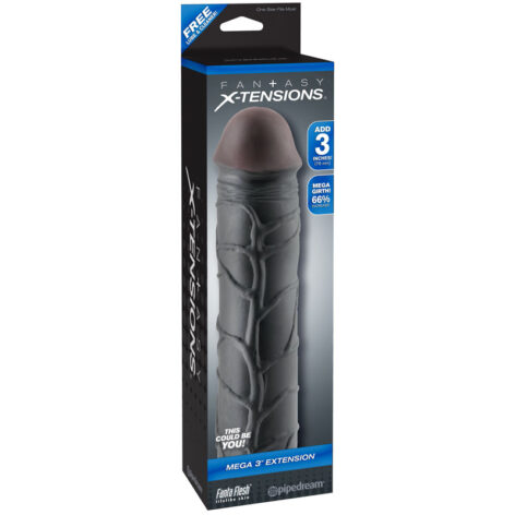 Fantasy X-Tensions Mega 3in Penis Extension Black