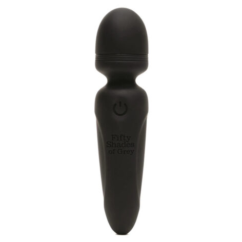 Sensation Mini Wand Vibrator Black, Fifty Shades