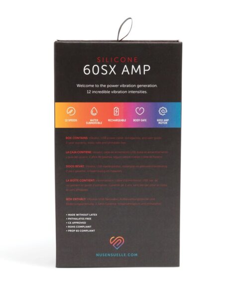 Sensuelle 60SX AMP Silicone Bullet Vibe Black