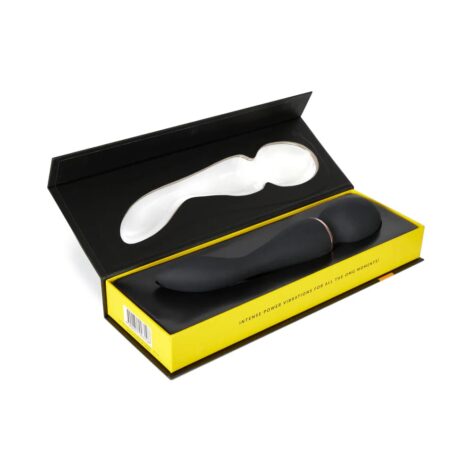 Sensuelle Alluvion XLR8 Dual Ended Flexible Wand Black