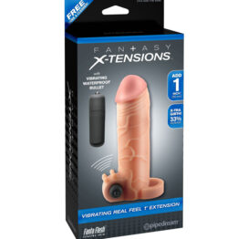 Fantasy X-Tensions Vibrating 1in Extension Beige