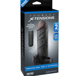 Fantasy X-Tensions Vibrating 2in Extension Black