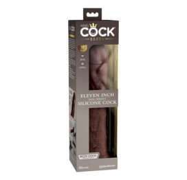 King Cock Elite 11 Inch Dual Density Dildo Brown