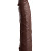 King Cock Elite 11in Dildo Dual Density Brown, Pipedream