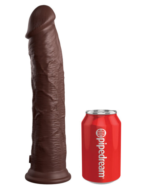 King Cock Elite 11in Dildo Dual Density Brown, Pipedream