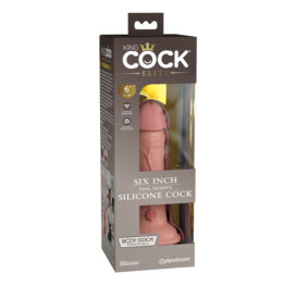 King Cock Elite 6 Inch Dual Density Dildo Light