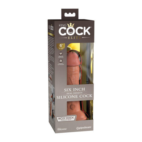 King Cock Elite 6 Inch Dual Density Dildo Tan