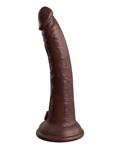 King Cock Elite 7 Inch Dual Density Dildo Brown