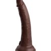 King Cock Elite 7in Dildo Dual Density w/Suction Cup Brown