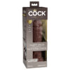 King Cock Elite 8 Inch Dual Density Dildo Brown