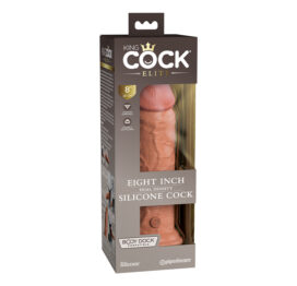 King Cock Elite 8 Inch Dual Density Dildo Tan