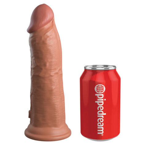 King Cock Elite 8in Dildo Dual Density w/Suction Cup Tan