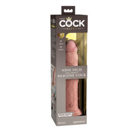 King Cock Elite 9 Inch Dual Density Dildo Light