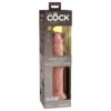 King Cock Elite 9in Dildo Dual Density w/Suction Cup Light