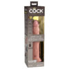 King Cock Elite 9in Dildo Vibe Remote w/Suction Cup Beige