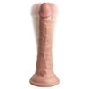 King Cock Elite Dildo 7in Vibe Remote w/Suction Cup Beige