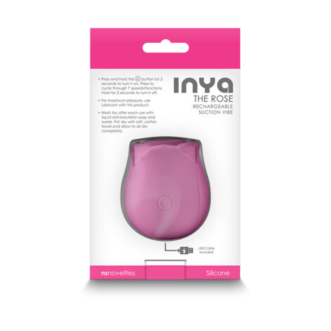 The Rose Suction Vibe Pink Rechargeable, INYA
