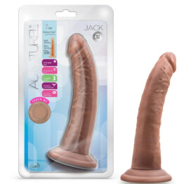 7" Jack Dildo Au Naturel Sensa Feel Mocha