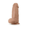 Chub Dildo Au Naturel 10in w/Balls Mocha, Blush