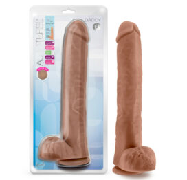 Daddy Au Naturel 14 Inch Dildo w/Balls Mocha